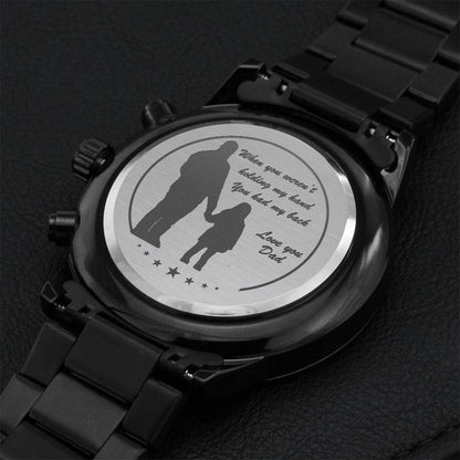 You Had My Back Engraving Chronograph Watch