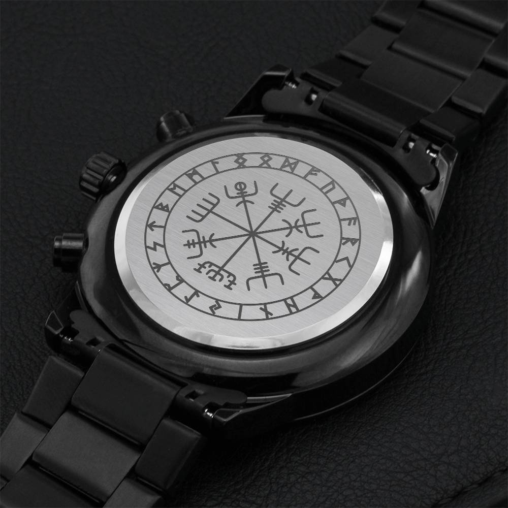 Vegvisir Viking Chronograph Watch Engraving Chronograph Watch