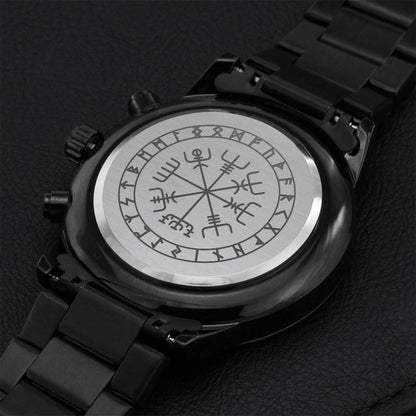 Vegvisir Viking Chronograph Watch Engraving Chronograph Watch