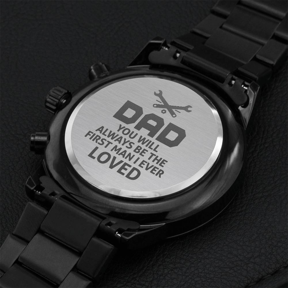 Best Gift For Dad. Engraving Chronograph Watch
