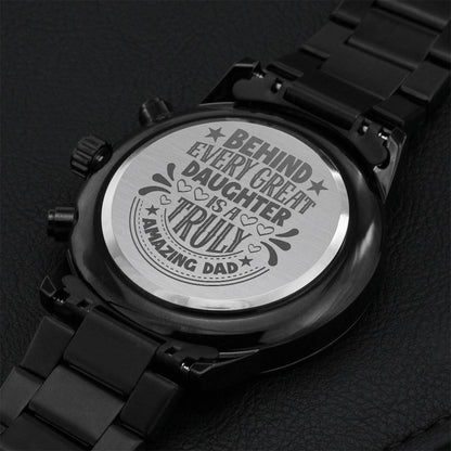 Amazing Dad Watch Engraving Chronograph Watch