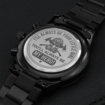 Best Gift Ideas For Firefighter Dad Father Day Gift For Real Hero From Daughter Engraving Chronograph Watch