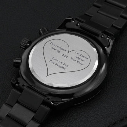 Your Heart Engraving Chronograph Watch