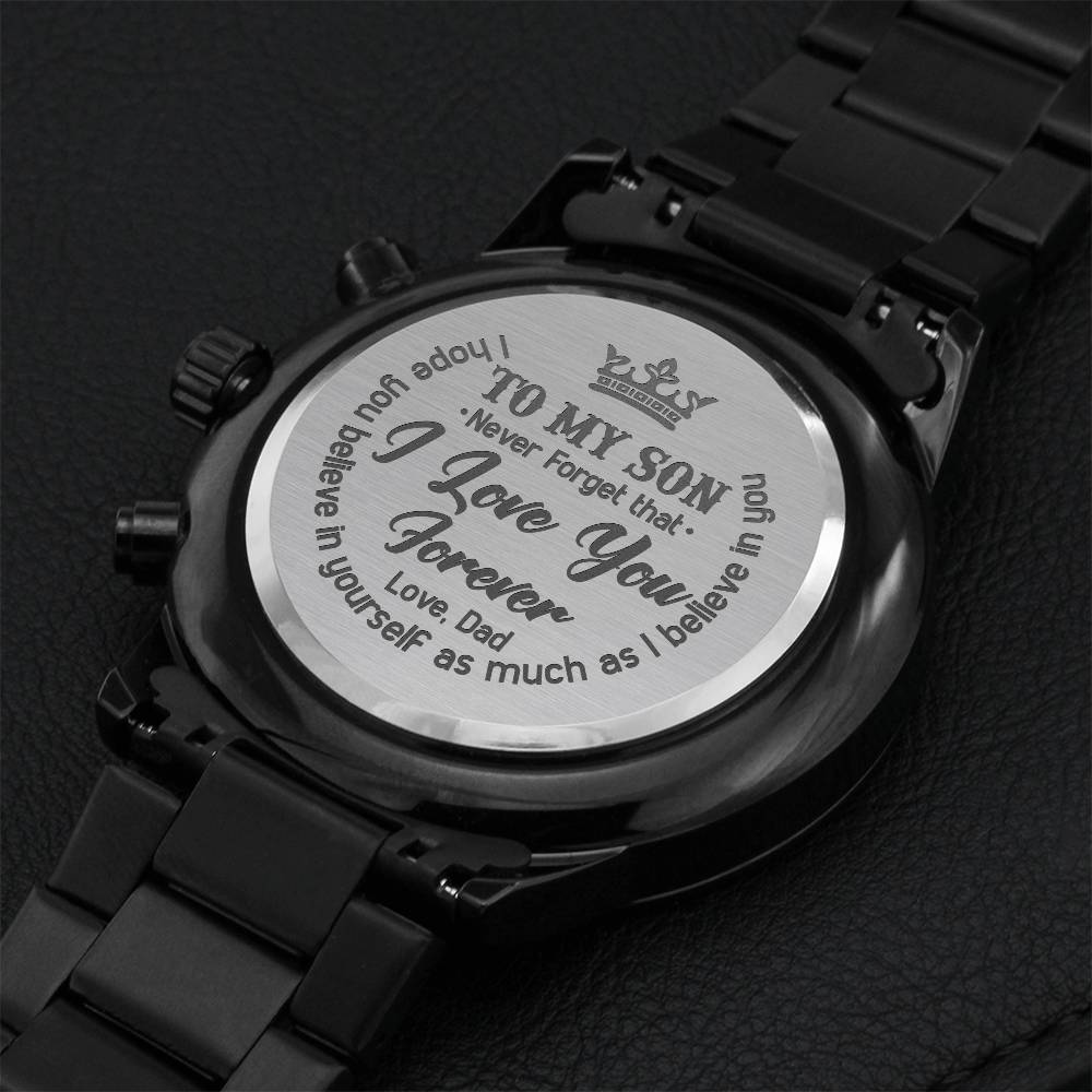 Father Son Engraved Gift Watch 1 Engraving Chronograph Watch