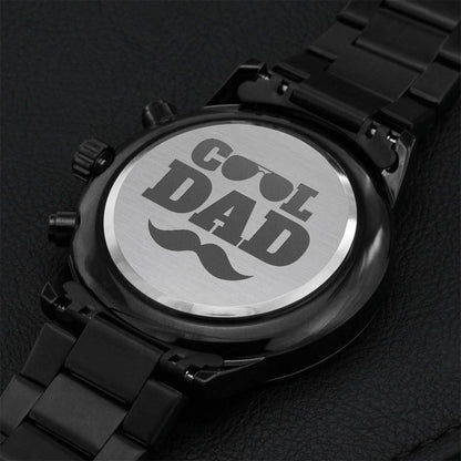 Cool Dad Watch Gift Engraving Chronograph Watch