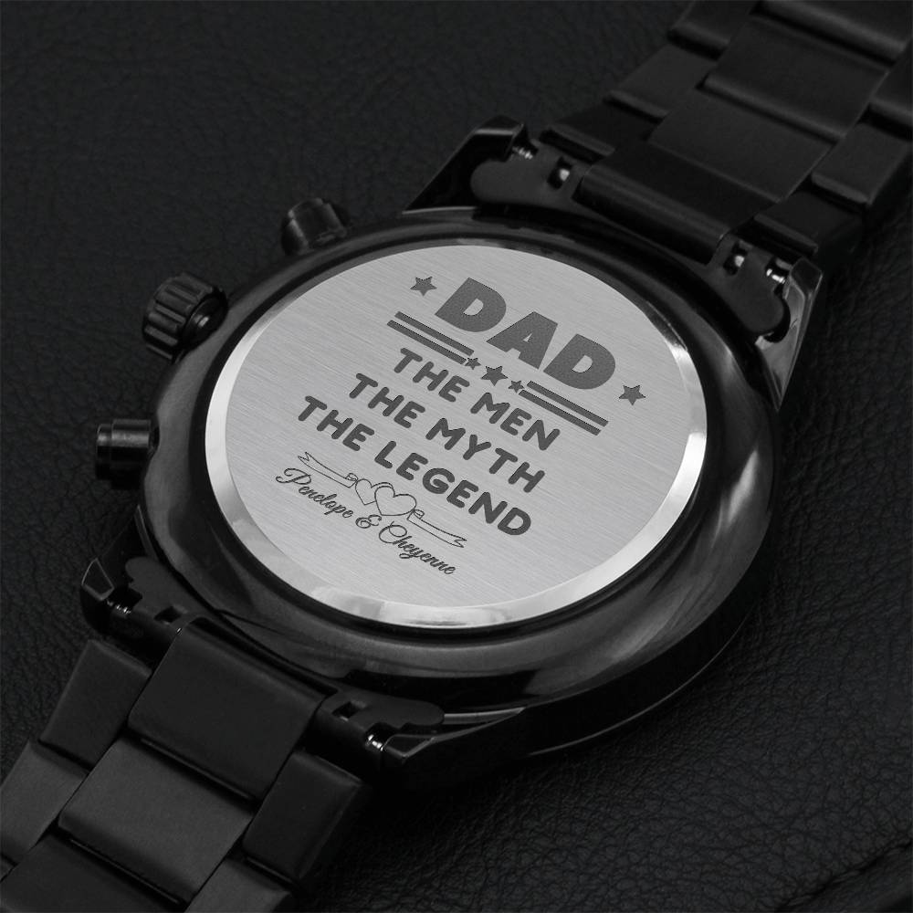 Dad Gift Dad Tumbler Fathers Day Gift Fathers Day Tumbler Gift For Dad Fathers Day Gift From Daughter Fathers Day Gift From Son Engraving Chronograph Watch