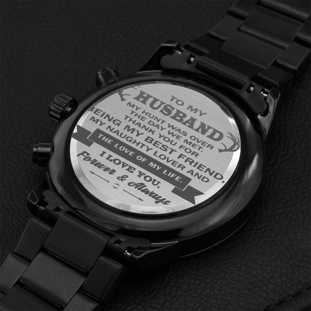 Gift For Husband - My Naughty Lover - Watch Engraving Chronograph Watch