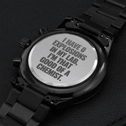 Chemist Watch Engraving Chronograph Watch