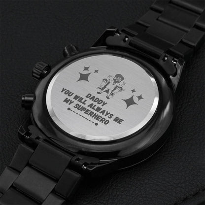 Dad I Love You Engraving Chronograph Watch