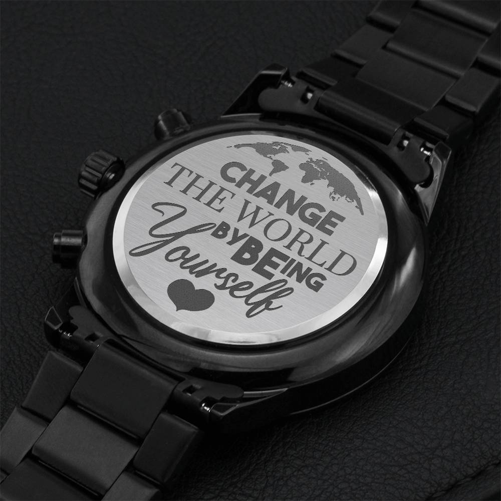 Being Yourself Engraving Chronograph Watch