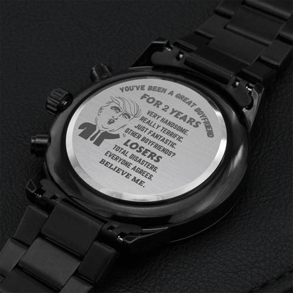 You'he Been A Great Boyfriend - 2 Year - Watch Engraving Chronograph Watch