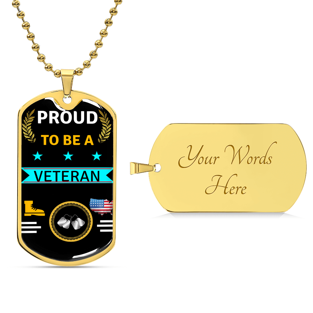 Veteran Dog Tag - Army Tag Necklace, Dog Tag Necklace