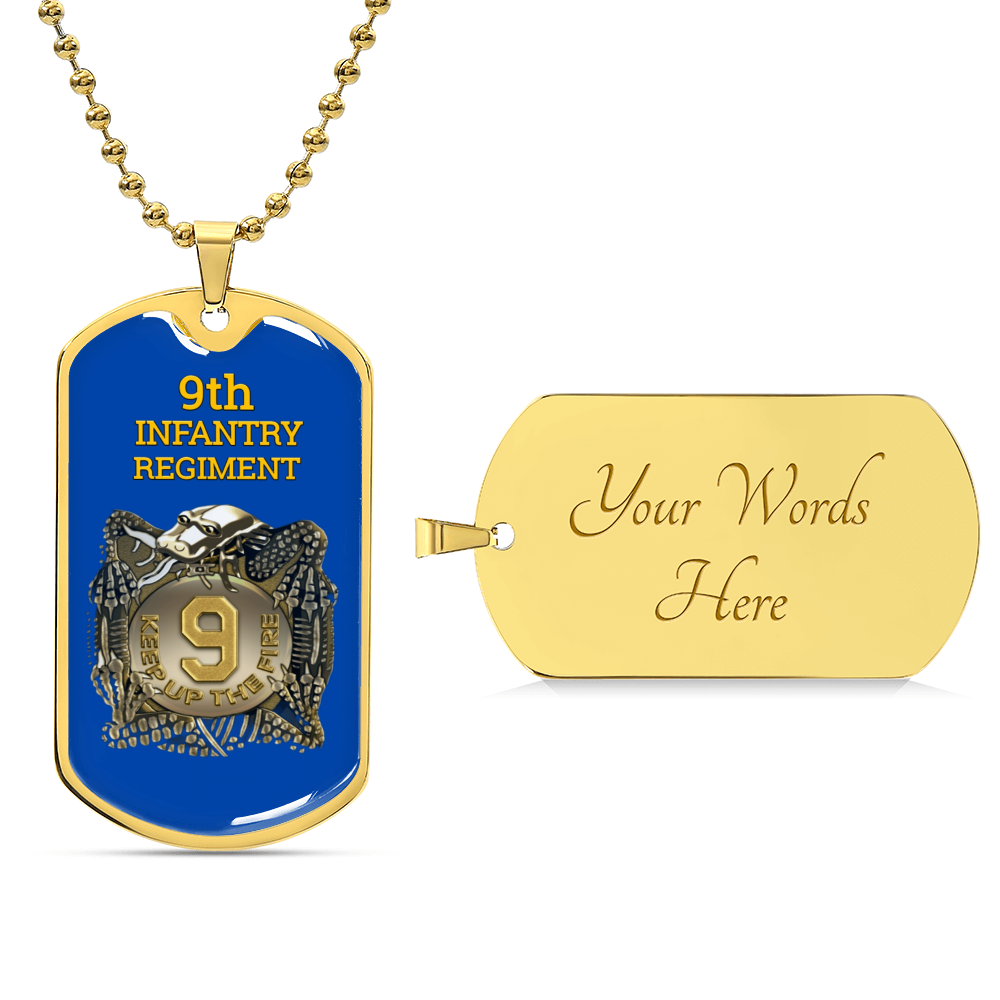 Awesome Dog Tag For 9Th Infantry Regiment - Army Tag Necklace, Dog Tag Necklace