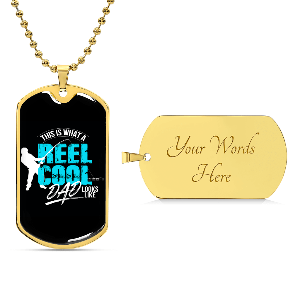 Collection Dad - Reel Cool Necklace - Army Tag Necklace, Dog Tag Necklace