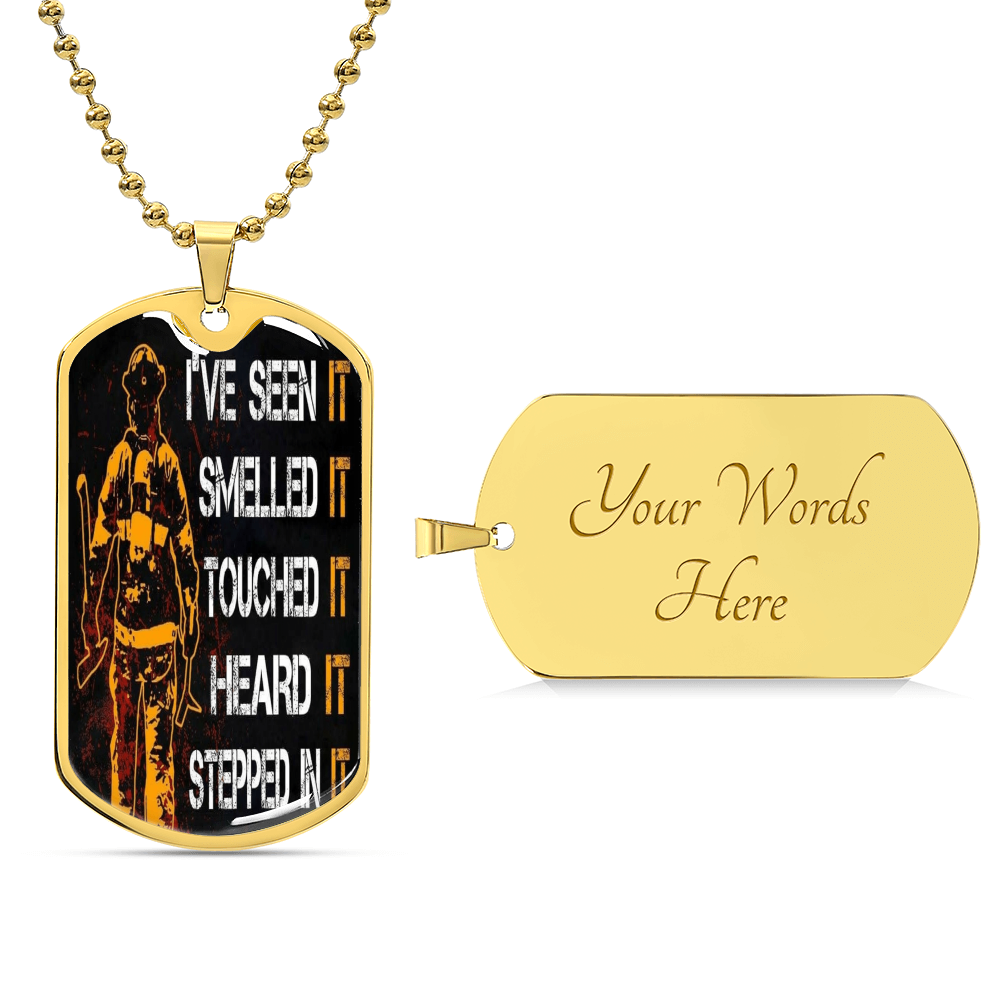 Firefighter Chain - Army Tag Necklace, Dog Tag Necklace