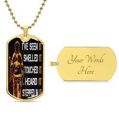 Firefighter Chain - Army Tag Necklace, Dog Tag Necklace