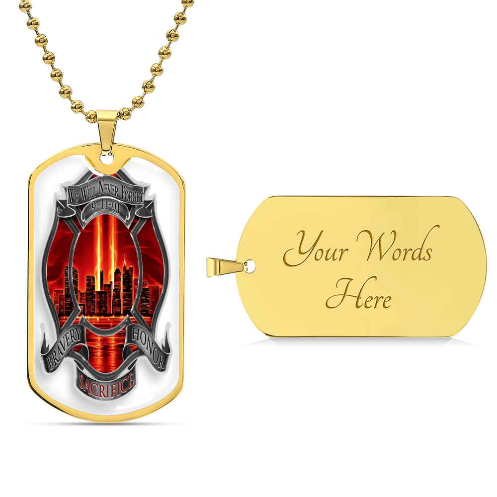 Best Gift For Firefighter - Army Tag Necklace, Dog Tag Necklace