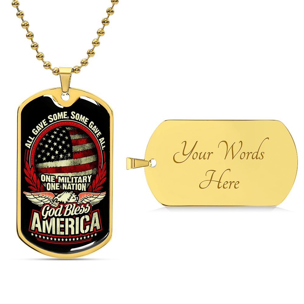 U.S Army Military Gift Engraved Dog Tag Veteran Gifts For Grandpa Independence Day Veteran Gift For Dad Veteran Jewelry - Army Tag Necklace, Dog Tag Necklace
