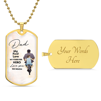Best Fathers Day Gift Fathers Day Gift For Dad Dog Tag Pendant For Dad - Army Tag Necklace, Dog Tag Necklace