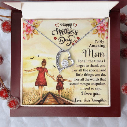 Best Necklace Gift For Mom Forever Love Necklace