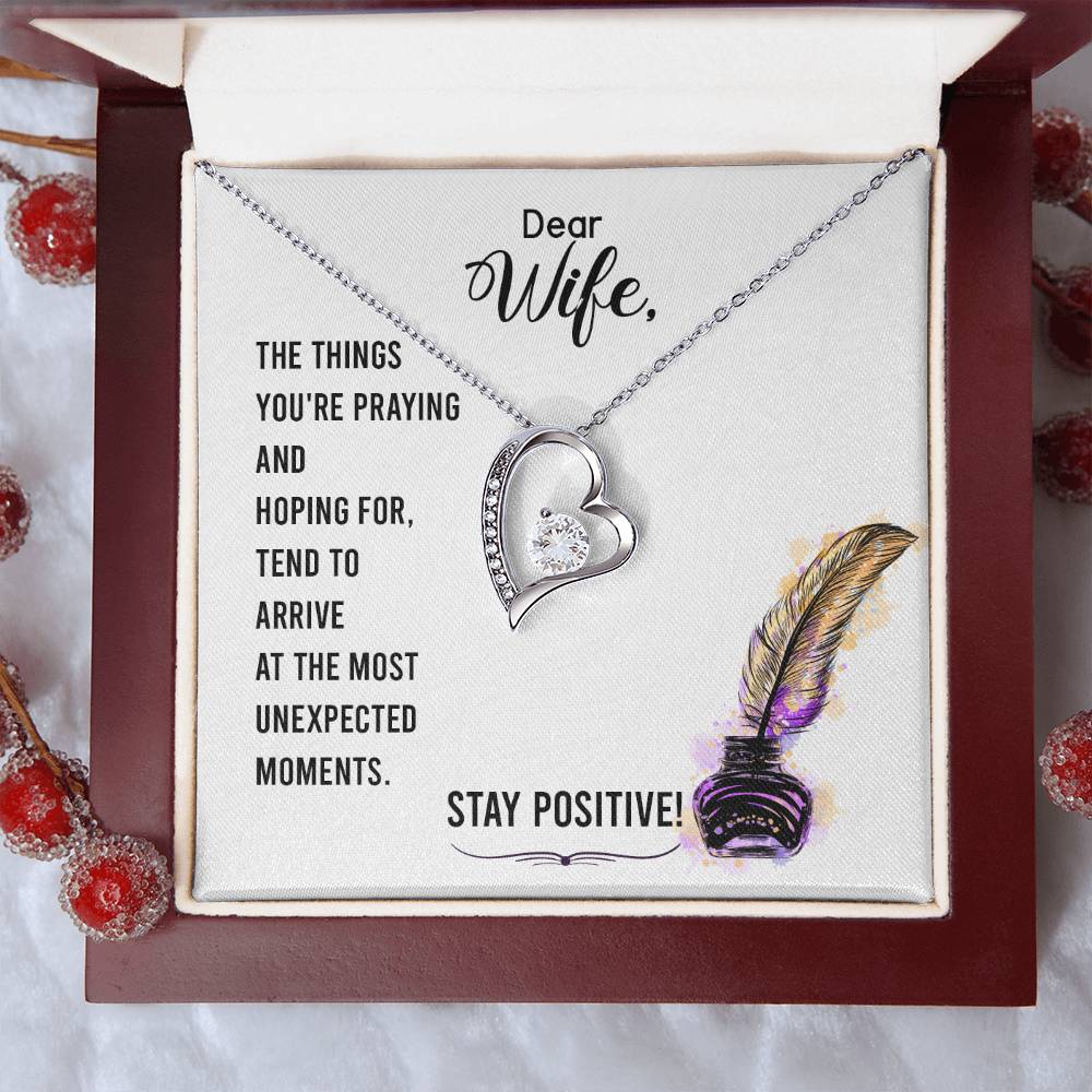 Dear Wife The Things You're Praying And Hoping For Forever Love Necklace