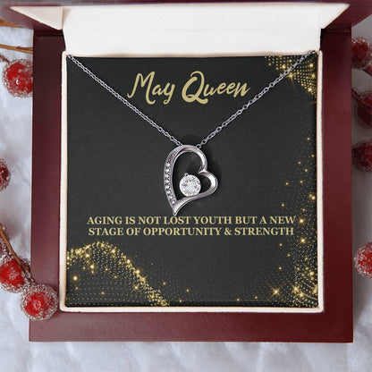 Born May Birthday Gift Forever Love Necklace