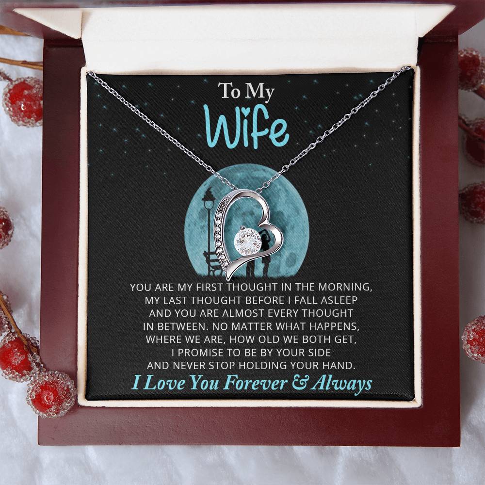 To My Wife Necklace Anniversary Gift For Wife Gift For Wife Wife Necklace Wife Birthday Gift Valentines Day Gift For Wife Forever Love Necklace