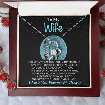 To My Wife Necklace Anniversary Gift For Wife Gift For Wife Wife Necklace Wife Birthday Gift Valentines Day Gift For Wife Forever Love Necklace