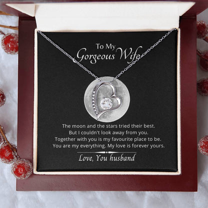 To My Wife You Are My Everything Necklace. 14k White Gold18k Yellow Gold Finish. 1 Forever Love Necklace