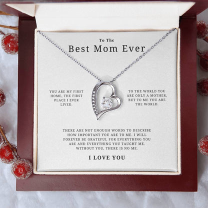 Best Mom Ever Necklace Forever Love Necklace