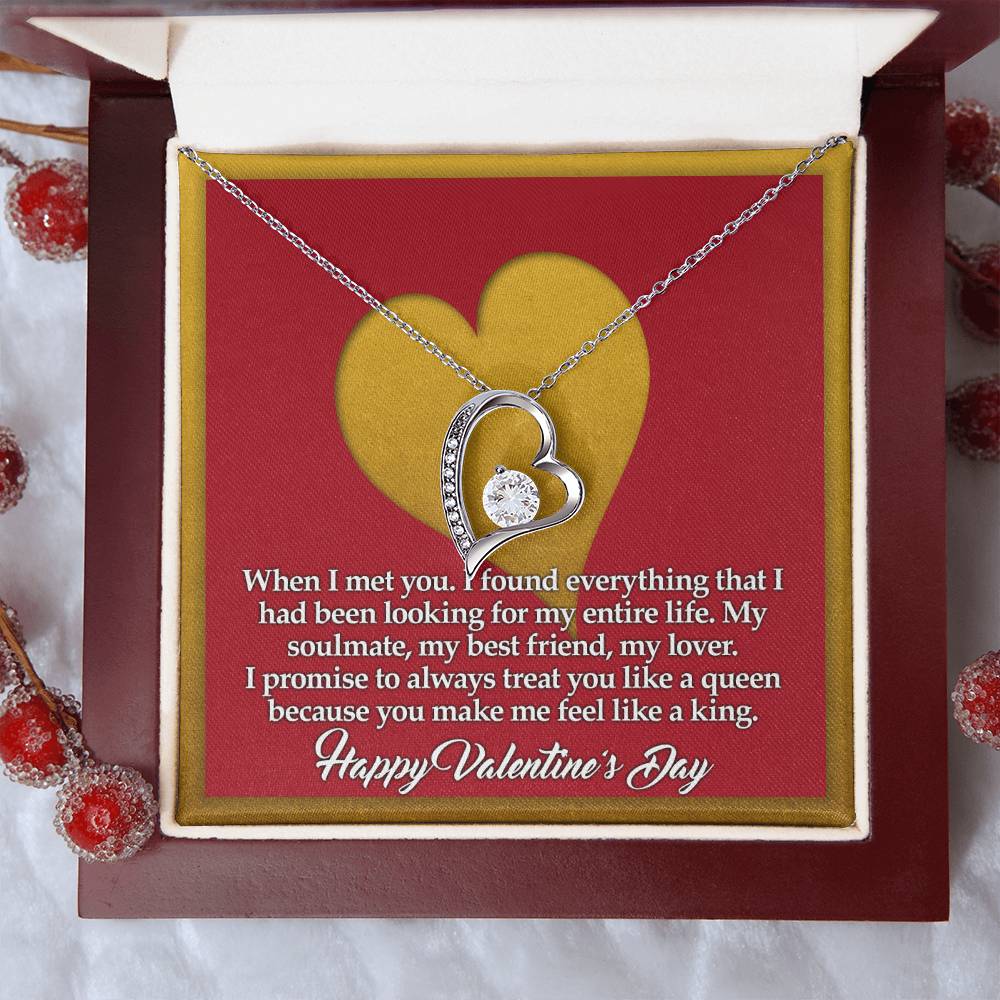 You Make Me Feel Like A King Forever Love Necklace