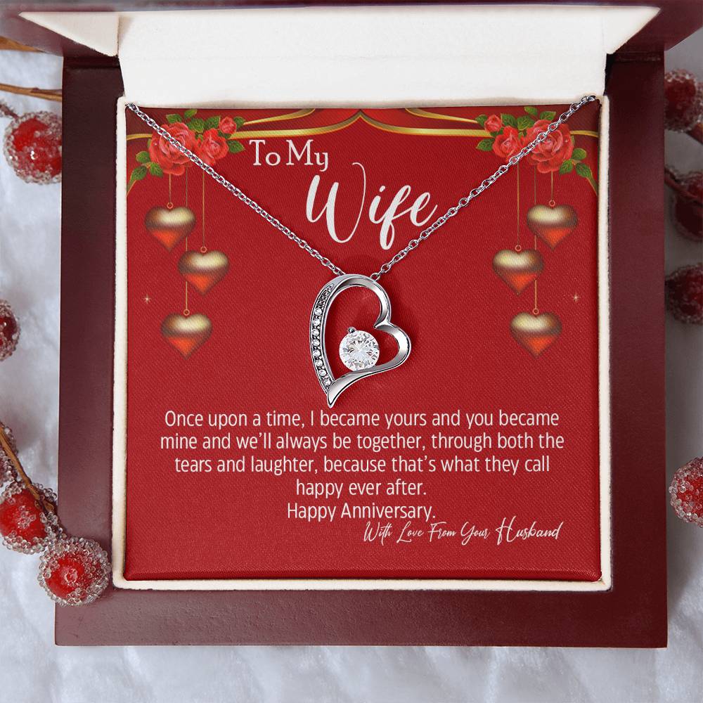 To My Wife We'll Always Be Together Forever Necklace 1 Forever Love Necklace