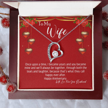 To My Wife We'll Always Be Together Forever Necklace 1 Forever Love Necklace