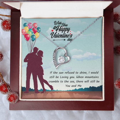 Valentines Day Necklace Gift For Girlfriend And Wife Perfect Love Gift Forever Love Necklace