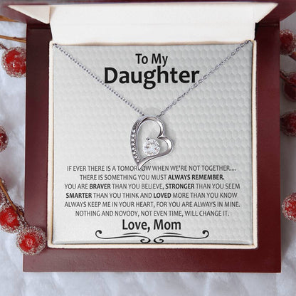 Gift For Daughter From Mom Daughter Mother Necklace Daughter Gift From Mom To My Daughter Daughters Birthday Unique Grown Up Daughter 2 Forever Love Necklace
