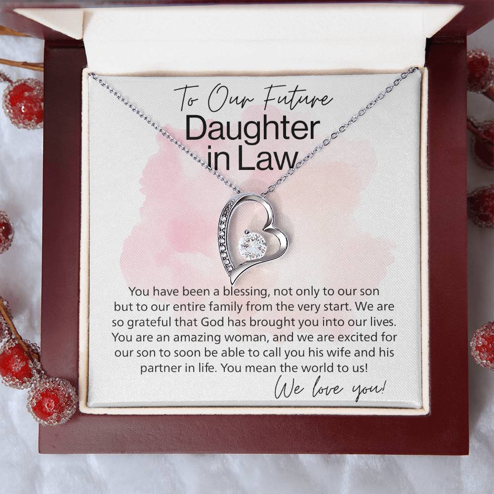 To Our Future Aughter In Law Forever Love Necklace