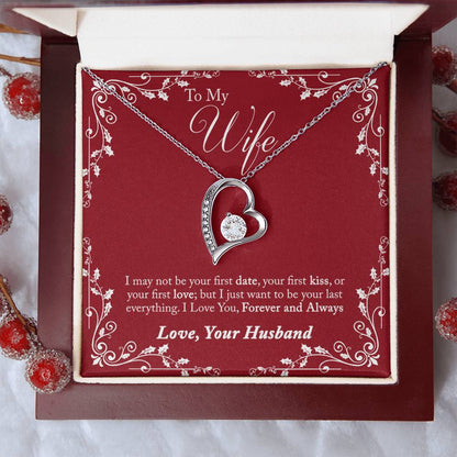 To My Wife I Love You Forever And Always From Husband Gift Necklace Forever Love Necklace