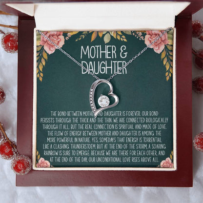 Forever Love Necklace Mothers Day Gift From Daughter Mother Daughter Customize Necklace Gifts For Mom Mom Necklace Birthday Gift Forever Love Necklace