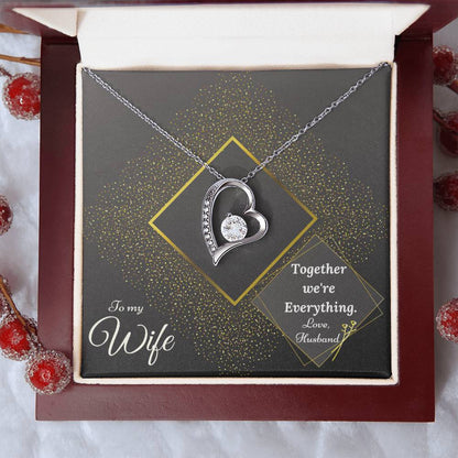 Forever Love Necklace Luxury Gold & Together We're Collection Gift For Wife From Husband 1 Forever Love Necklace