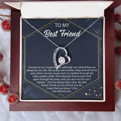 Best Friend Necklace Friend Birthday Necklace Gift Gift For Best Friend Forever Love Necklace