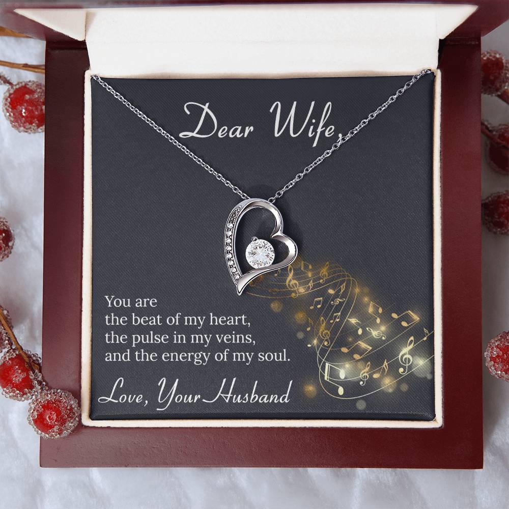 To My Wife Necklace Anniversary Gift For Wife Birthday Gift For Wife Gift For Wife Necklace For Wife Gift For Wife Birthday 1 Forever Love Necklace