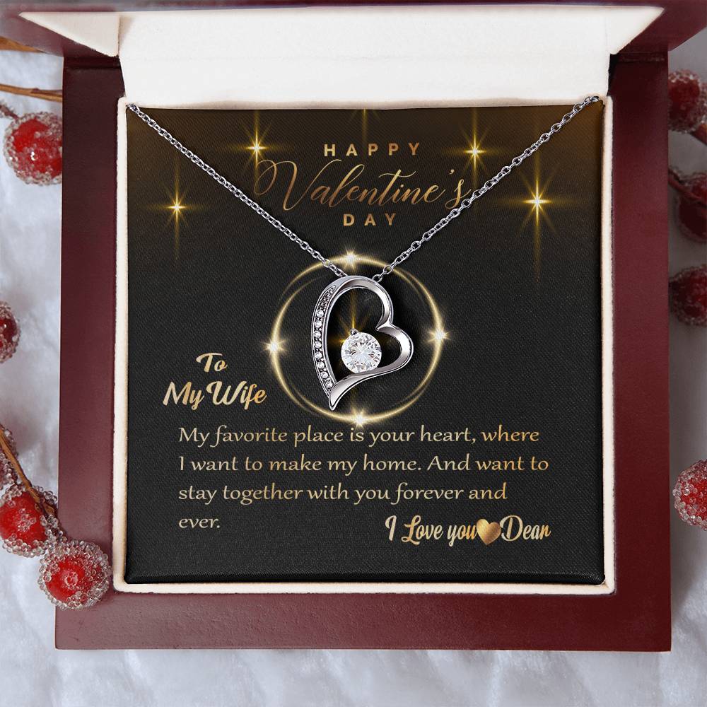To My Wife I Love You Forever Love Necklace. 1 Forever Love Necklace