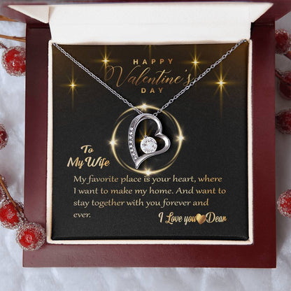 To My Wife I Love You Forever Love Necklace. 1 Forever Love Necklace