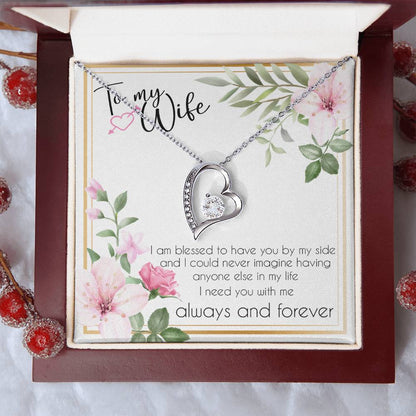 To My Wife Necklace Anniversary Gift For Wife Birthday Gift For Wife Gift For Wife Necklace For Wife Gift For Wife Birthday Forever Love Necklace
