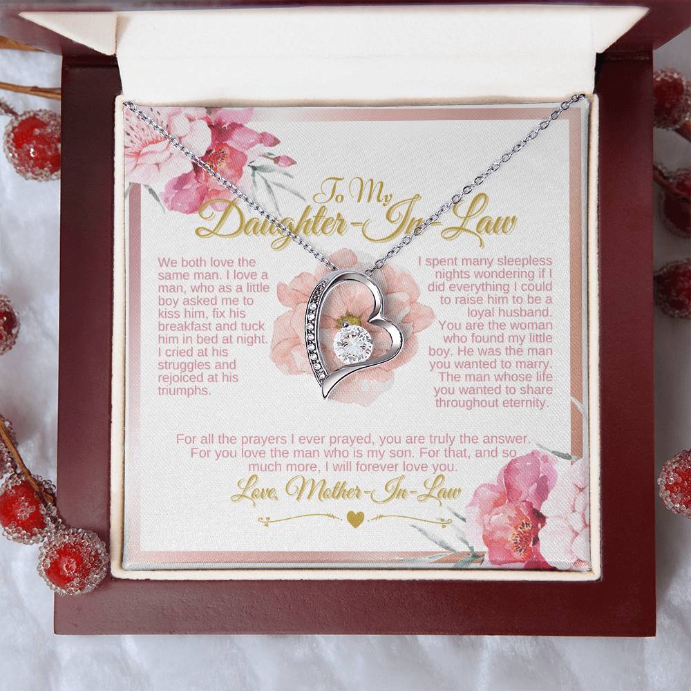 Daughterinlaw Gift Necklace Wedding Gift Jewelry From Motherin Law Gift For Bride Single Pearl Necklace I Spent Many Sleepless Nights Wondering Forever Love Necklace