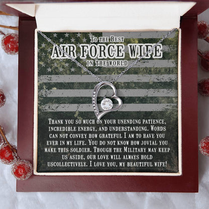 Best Air Force Wife Forever Love Necklace