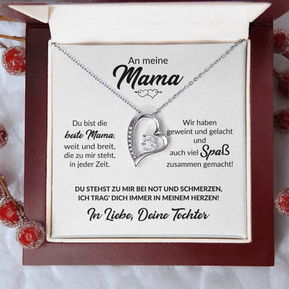 Beste Mama Von Tochter - Herzkette Forever Love Necklace