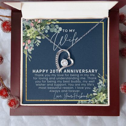 20th Anniversary Gift For Wife 20 Year Anniversary Gifts 20th Wedding Anniversary Gift Ideas 20 Year Anniversary Gift For Forever Love Necklace