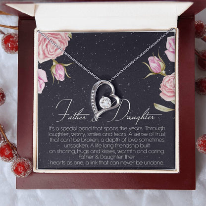 Father And Daughter Best Friend For Life Dragonfly Necklace Birthday Father Daughter Necklace Father To Daughter Birthday Gift Forever Love Necklace