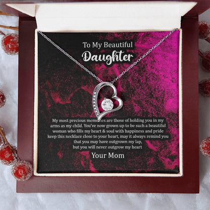 Daughter Necklace To Daughter From Mom Daughter Inspirational Giftdaughter Necklace Gift For Daughter Forever Love Necklace